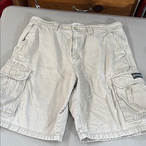 Men's Beige Cargo Shorts